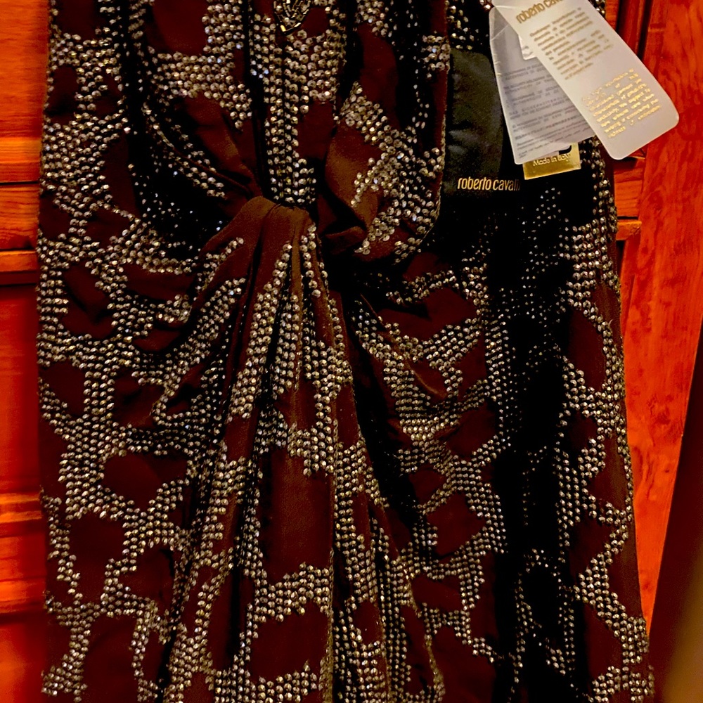 Roberto Cavalli evening gown.  NEW WITH TAGS